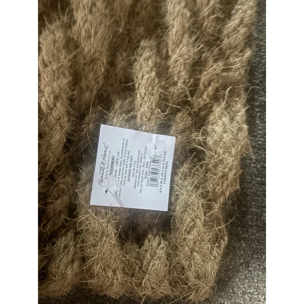 Basket Weave Jute Doormat Natural - Hearth & Hand with Magnolia